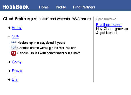 (HookBook profile page)